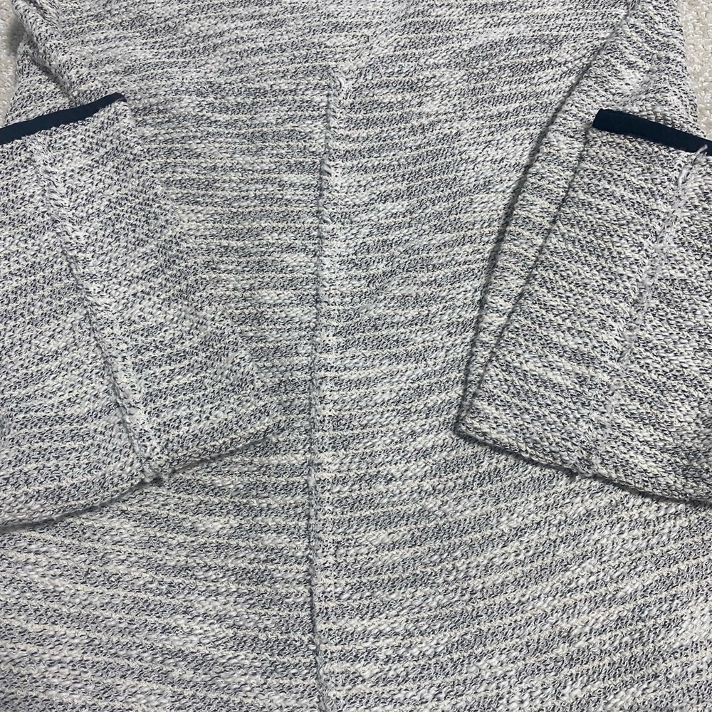Metaphor Black and White Textured Blazer - Picture 15 of 16
